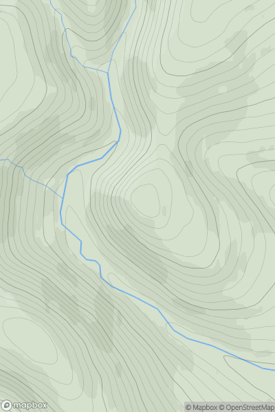 Thumbnail image for Creag na h-Iolaire [Braemar to Montrose] showing contour plot for surrounding peak